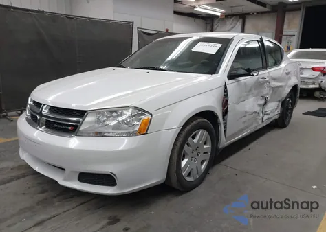 2014 Dodge Avenger Se из США, поврежденный, VIN 1C3CDZAB7EN220112